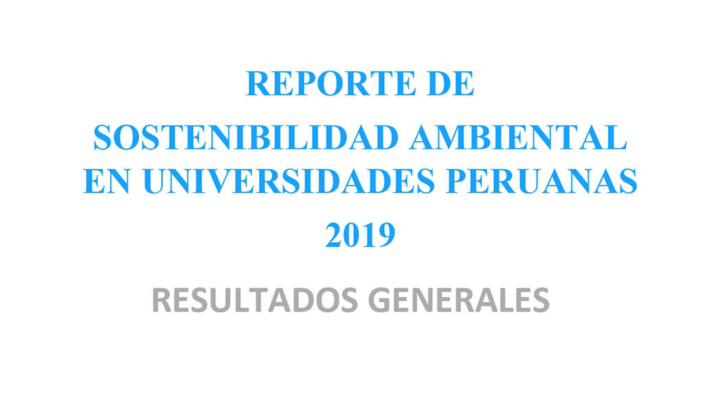 Environmental Report on Universities - RAI 2019 Environmental Report on Universities - RAI 2019
