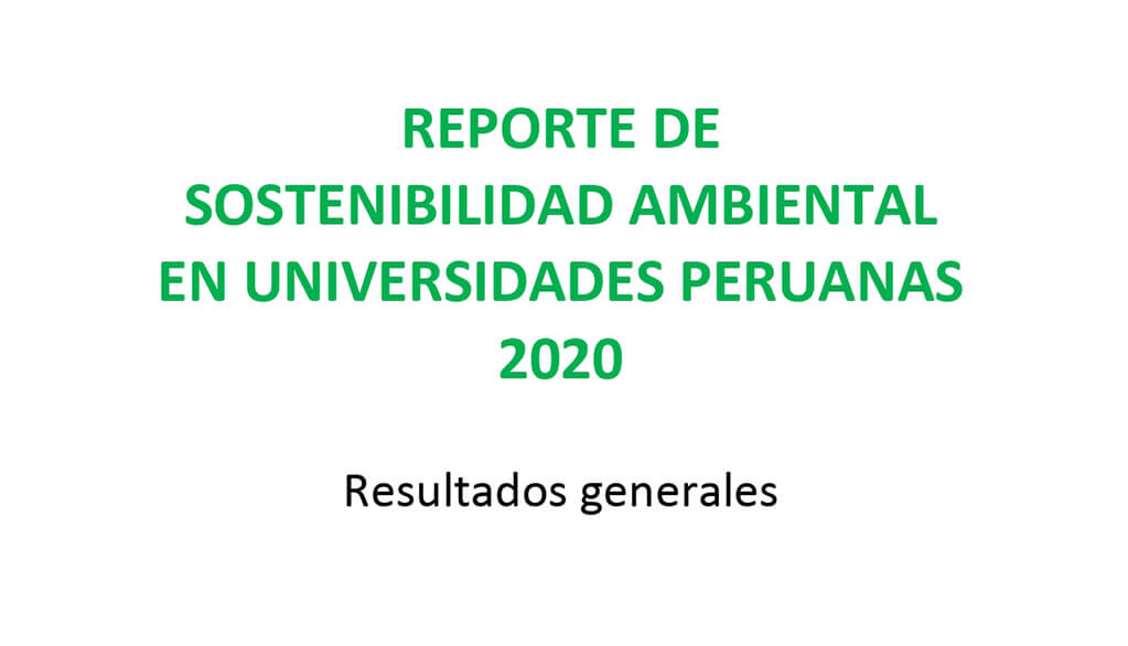 Environmental Report on Universities - RAI 2020 Environmental Report on Universities - RAI 2020